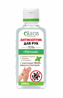 Купить oleos (олеос) антисептик для рук мятный 100мл в Богородске
