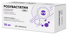 Купить розувастатин авва, таблетки покрытые пленочной оболочкой 10мг 60шт в Богородске