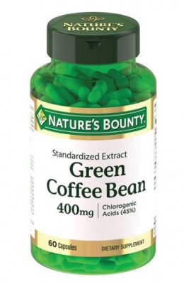 Купить nature's bounty (нэйчес баунти) зеленые кофейные зерна 400мг, капсулы 525мг 60 шт бад в Богородске