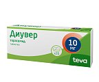 Купить диувер, таблетки 10мг, 20 шт в Богородске