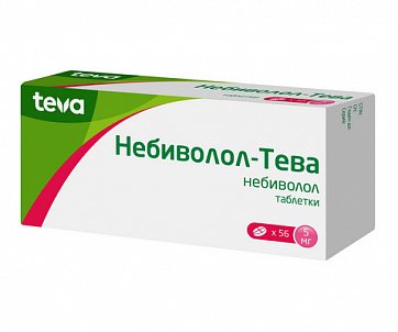 Небиволол-Тева, таблетки 5мг, 56шт