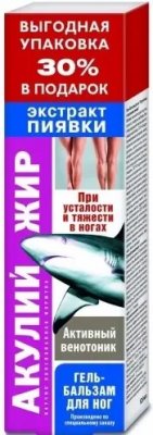 Купить акулий жир гель-бальз. д/ног экстр.пиявки 125мл в Богородске