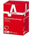 Купить метопролол ретард-акрихин, таблетки с пролонгированным высвобождением, покрытые пленочной оболочкой 100мг, 30 шт в Богородске