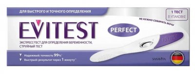Купить тест для определения беременности evitest (эвитест) perfect струйный 1 шт в Богородске