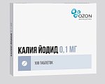 Купить калия йодид, таблетки 100мкг, 100 шт в Богородске