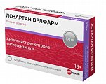 Купить лозартан велфарм, таблетки, покрытые пленочной оболочкой 100мг 30шт в Богородске