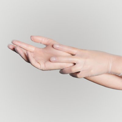 Купить перчатки sf gloves диагностические виниловые нестерильные неопудрен размер l, 50 пар, прозрачные в Богородске