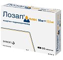 Купить лозап плюс, таблетки, покрытые пленочной оболочкой 12,5мг+50мг, 30 шт в Богородске