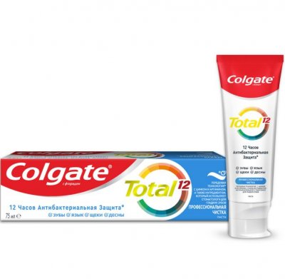 Купить колгейт (colgate) зубная паста total 12 профессиональная чистка, 75мл в Богородске