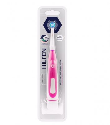 Купить хилфен (hilfen) электрическая зубная щетка мягкая розовая артикул r2020 в Богородске