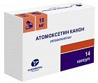 Купить атомоксетин канон, капсулы 18мг 14шт в Богородске
