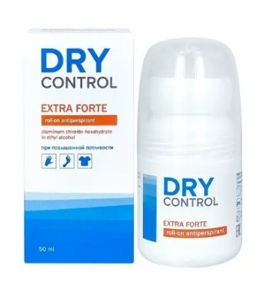 Купить dry control forte (драй контрол) экстра форте ролик от обильного потоотделения 30% 50 мл в Богородске