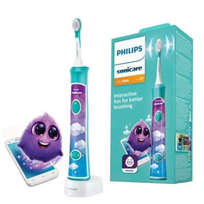 Купить электрическая зубная щётка philips sonicare for kids (филипс) hx6322/04 с мобильным приложением в Богородске