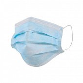 Купить маска медицинская трехслойная  нестерильная на резинке голубая, 1 шт в Богородске