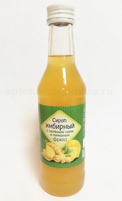 Купить сироп имбирный с зеленый чаем и лимоном фреш, флакон 250мл бад в Богородске