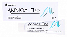Купить акриол про, крем для местного и наружного применения 2,5%+2,5%, туба 30г в Богородске