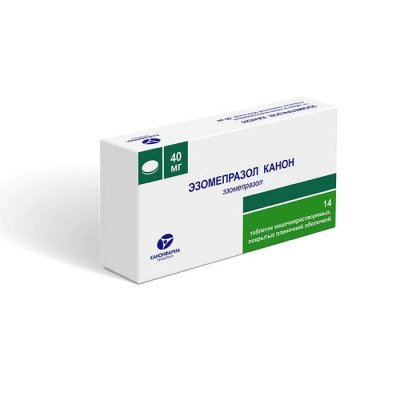 Купить эзомепразол-канон, таблетки кишечнорастворимые, покрытые пленочной оболочкой 40мг, 14 шт в Богородске