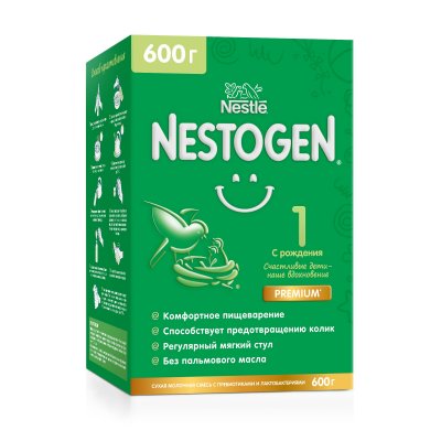 Купить nestle nestogen premium 1 (нестожен) сухая молочная смесь с рождения, 600г в Богородске