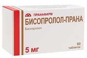 Купить бисопролол-прана, таблетки, покрытые пленочной оболочкой 5мг, 60 шт в Богородске