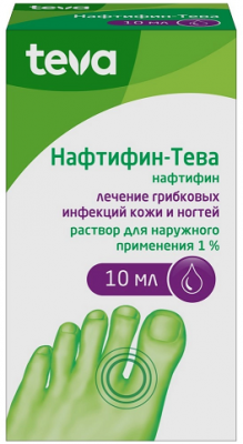 Купить нафтифин-тева, раствор для наружного применения 1%, 10 мл в Богородске