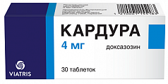 Купить кардура, таблетки 4мг, 30 шт в Богородске