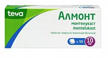 Купить алмонт, таблетки, покрытые пленочной оболочкой 10мг, 98 шт в Богородске