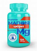 Купить ирисфарма (irispharma) магния цитрат с витамином в6, капсулы 120 шт бад в Богородске