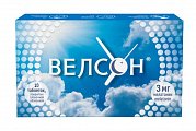 Купить велсон, таблетки покрытые пленочной оболочкой 3 мг, 10 шт в Богородске