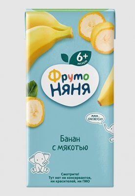 Купить фрутоняня нектар банан с мяк. 200мл (лебедянский оао экз, россия) в Богородске
