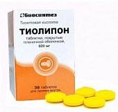 Купить тиолипон, таблетки, покрытые пленочной оболочкой 600 мг, 30 шт в Богородске