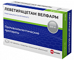 Купить леветирацетам велфарм, таблетки покрытые пленочной оболочкой 500 мг, 60 шт в Богородске