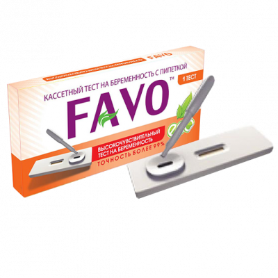Купить тест для определения беременности favo кассетный с пипеткой, 1 шт в Богородске