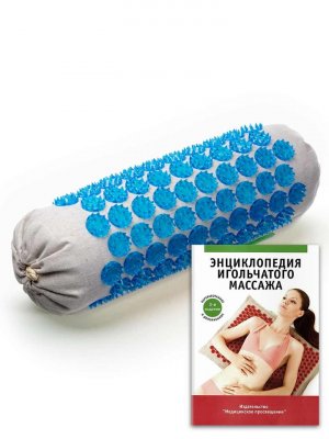 Купить массажер медицинский тибетский аппликатор магнитный валик, универсальный мягкий синий в Богородске