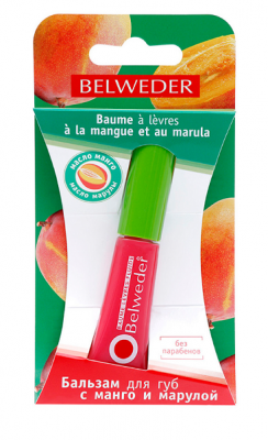 Купить belweder (бельведер) бальзам для губ манго и марула 7г в Богородске