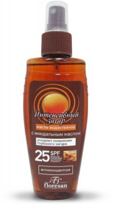 Купить флоресан (floresan) масло для интенсивного загара водостойкий, 150мл spf-25 в Богородске