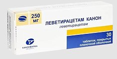 Купить леветирацетам-канон, таблетки, покрытые пленочной оболочкой 250мг, 30 шт в Богородске