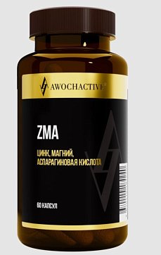 Awochactive (Авочактив) ZMA Цинк+Магний+Аспарагиновая кислота, капсулы 620мг 60 шт. БАД