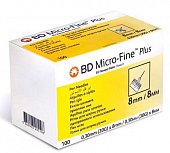 Купить иглы bd micro-fine плюс для шприц-ручки одноразовые 30g (0,30х8мм), 100 шт в Богородске