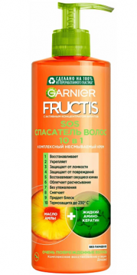 Купить garnier fructis sos (гарньер фруктис) комплексный уход спасатель волос несмываемый 10в1 400мл в Богородске