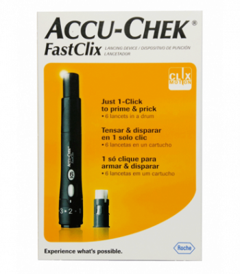 Купить ручка для прокалывания пальца accu-chek fastclix (акку-чек) + 6 ланцет в Богородске