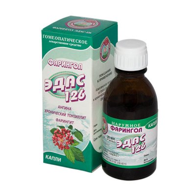 Купить эдас-126 фарингол, капли для приема внутрь гомеопатические, 25мл в Богородске