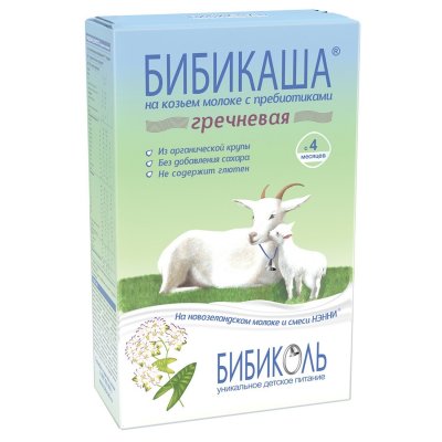 Купить бибиколь каша на козьем молоке гречневая с 4 месяцев, 200г в Богородске