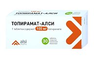 Купить топирамат-алси, таблетки покрытые пленочной оболочкой 100мг, 50 шт в Богородске