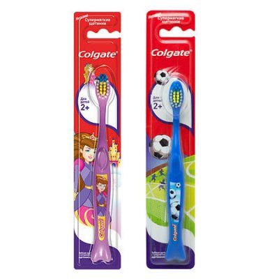 Купить колгейт (colgate) зубная щетка детская супермягкие щетинки от 2 лет, 1 шт в Богородске