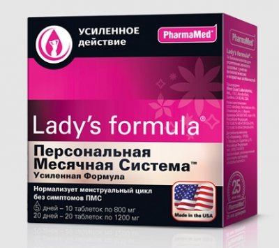 Купить lady's formula (леди-с формула) персональная месячная система усиленная формула, капсулы, 30 шт бад в Богородске