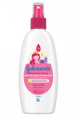 Купить johnson's baby (джонсон беби) спрей для волос блестящие локоны 200мл в Богородске