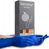 Купить перчатки benovy смотровые латексные нестерильные неопудренные повышенной прочности, размер хl, 25 пар в Богородске