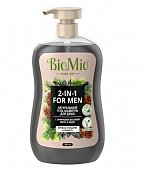 Купить biomio (биомио) гель-шампунь 2в1 для душа натуральный с эфирным маслом мыты и кедра, 650мл в Богородске
