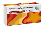 Купить калия йодид реневал, таблетки 200мкг, 112 шт в Богородске