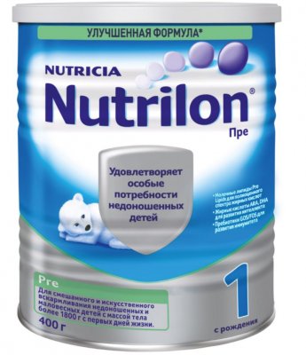 Купить nutrilon pre 1 (нутрилон) сухая смесь детская с рождения, 400г в Богородске